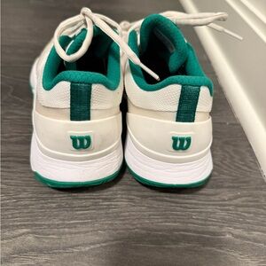 Wilson White and Green Women's Sneakers